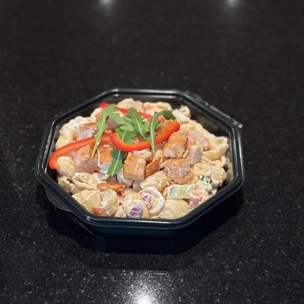 Krämig pastasallad med kyckling